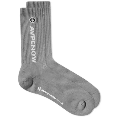 AAPE Ribbed Logo Sock