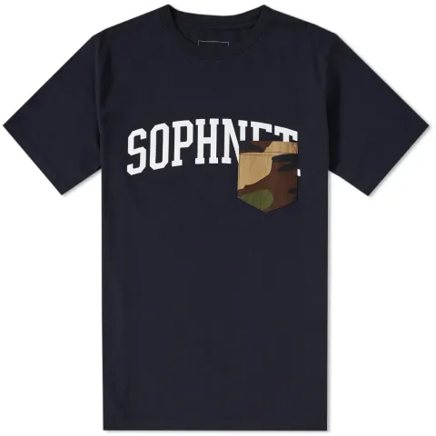 SOPHNET. Camouflage Pocket Numbering Tee