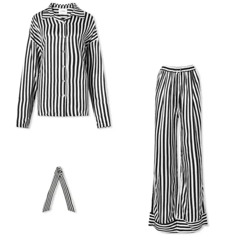 Striped Sizeless Pajama Set