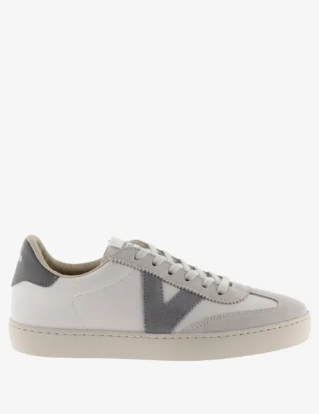 Victoria Berlin Ciclista Leather Trainers Grey Mix