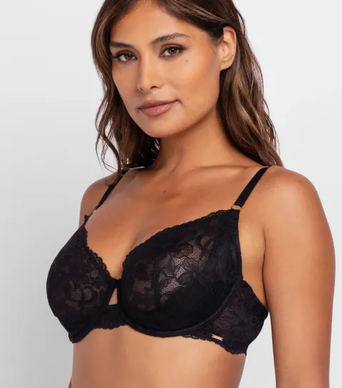 Women's Black Lace Bra