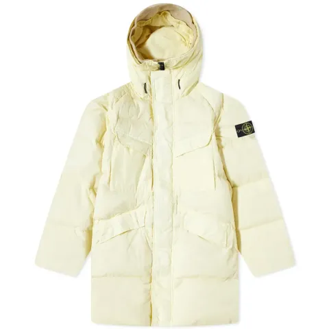 Crinkle Reps Long Down Coat