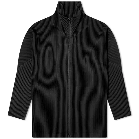 Pleated Zip Up Jacket