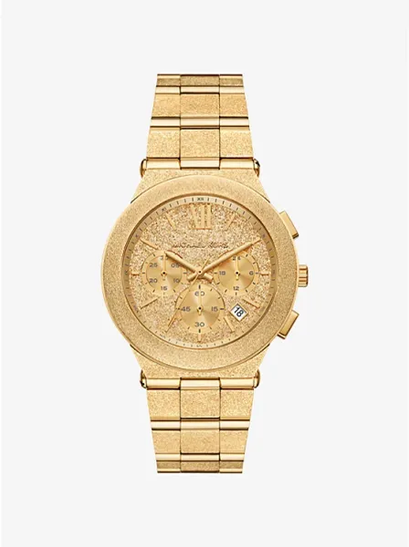 Oversized Billie Frosted Gold-Tone Watch