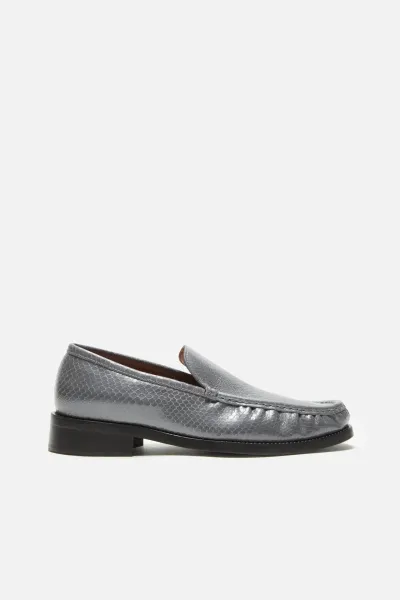 Leather loafers