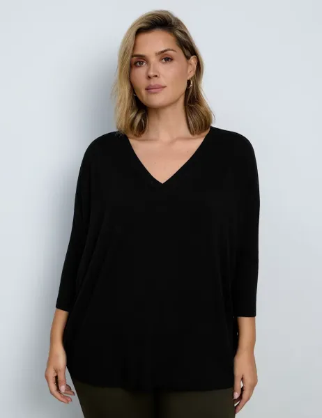 Live Unlimited London Jersey V-Neck Top