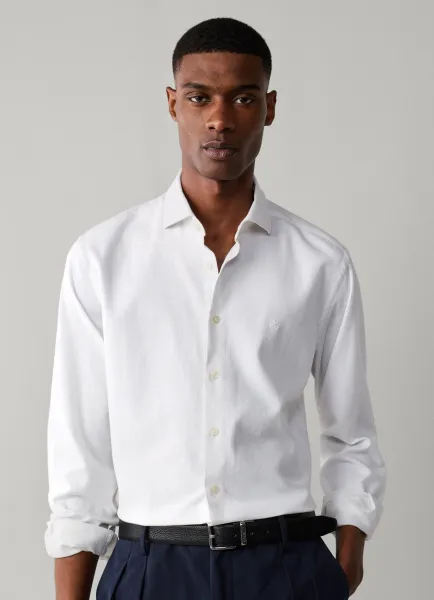 Tailored Fit Garment Dyed Shirt