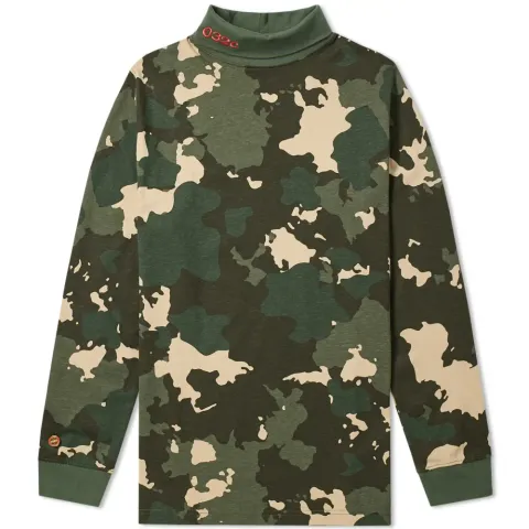 Camo Turtle Neck Tee