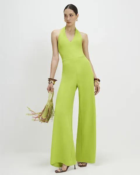River Island Halter Neck Jumpsuit