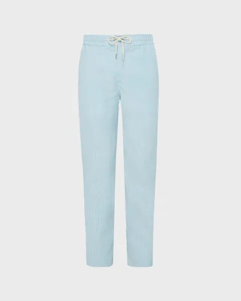 Men Wool Regular Pants Micro Rayures Tailoring