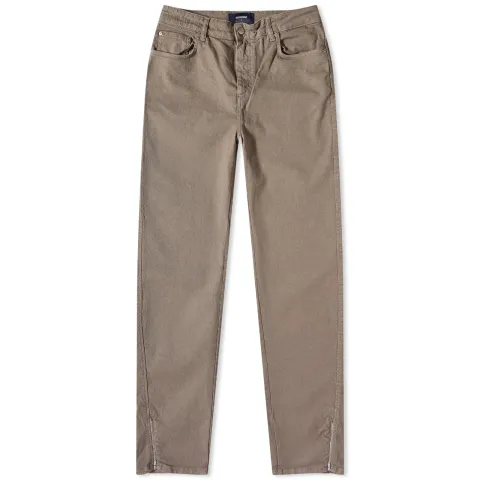 Split Zip Denim Jeans