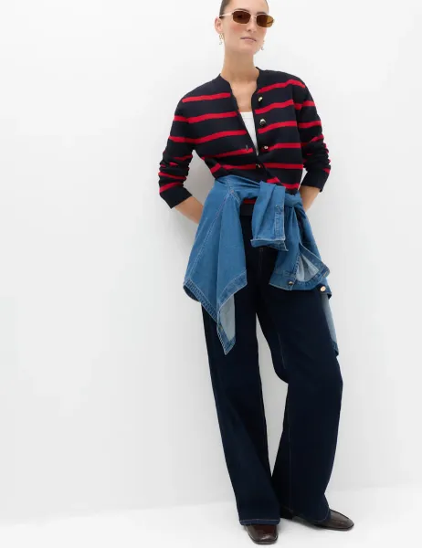 Marks & Spencer The Wide-Leg Jeans Indigo Mix