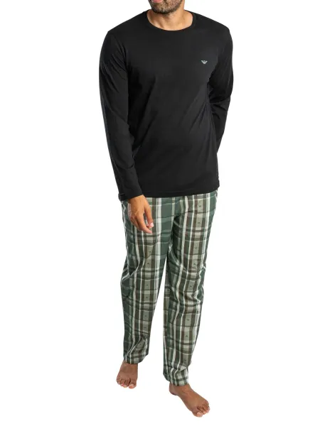 Emporio Armani Check Eagle Longsleeved Pyjama Set