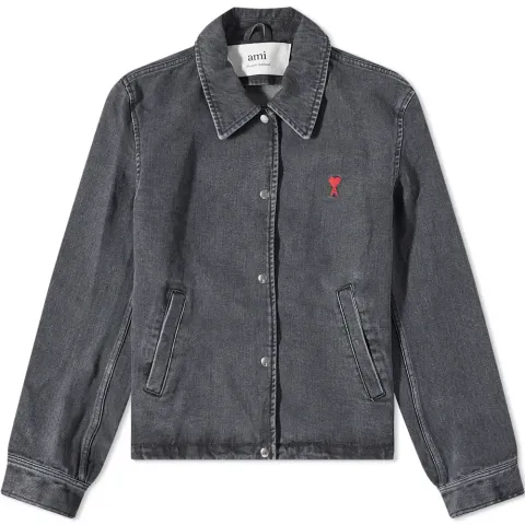 AMI Heart Denim Jacket