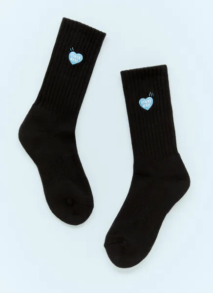 Logo Embroidery Pile Socks