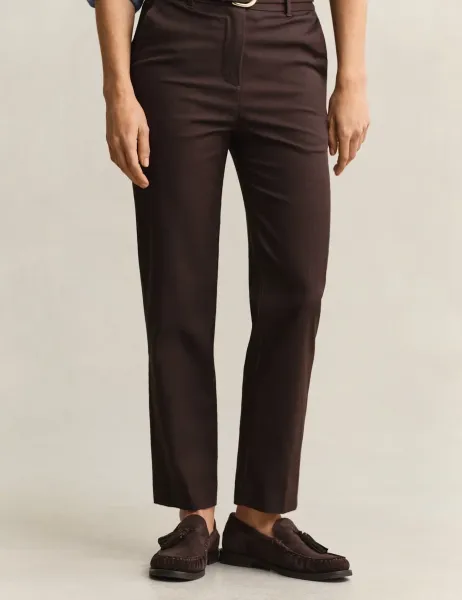 Gant Cotton Rich Slim Fit Chinos Brown