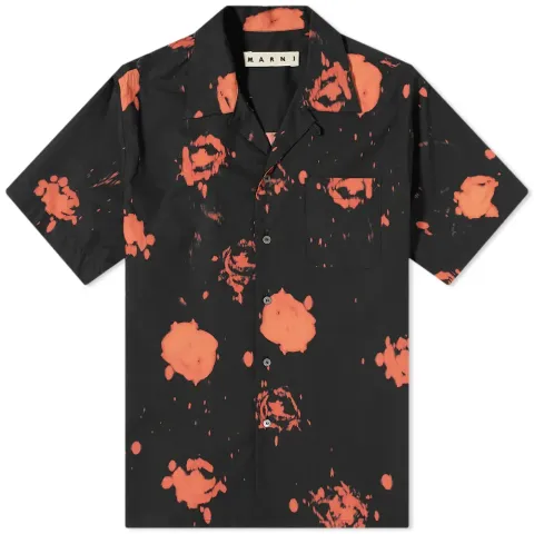 Rose Print Vacation Shirt