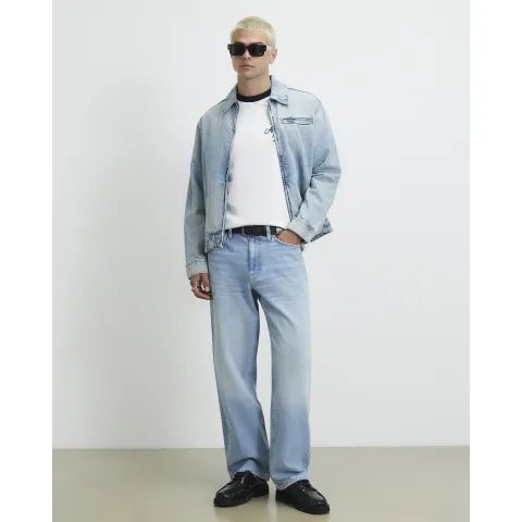 River Island Loose Fit Washed Jeans