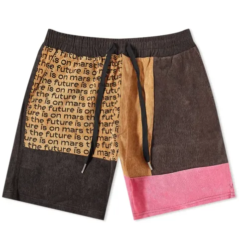Corduroy Patchwork Shorts