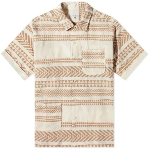 Dobby Stripe Camp Vacation Shirt