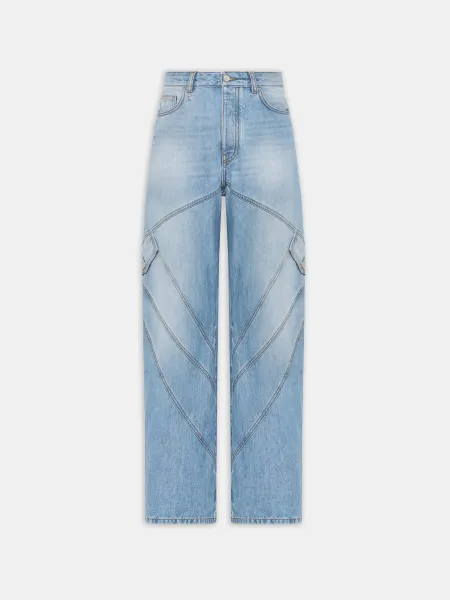 WOMEN - WOMEN'S PANELED JEAN - Indigo