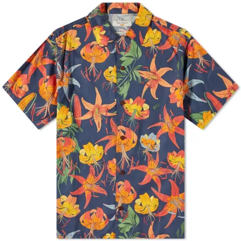 Nudie Arvid Lilies Vacation Shirt