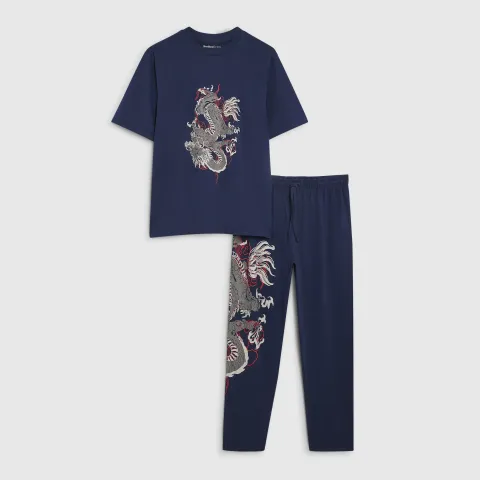 River Island Dragon Trouser Loungewear Set
