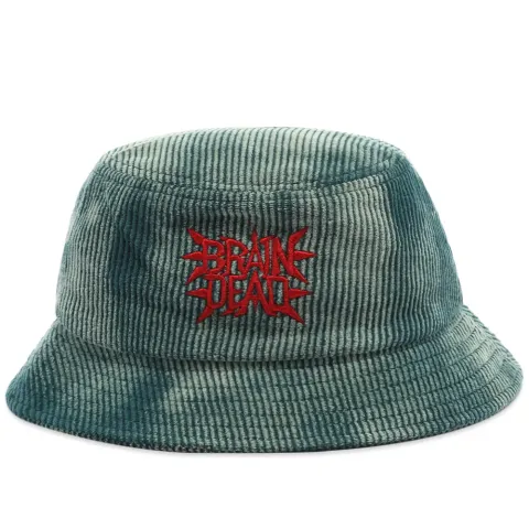 Spikey Bleached Cord Bucket Hat