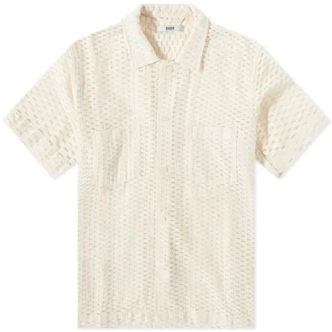 Sheer Brick Lace Vacation Shirt