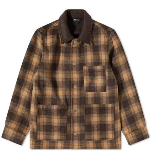 A.P.C. New Emile Check Wool Work Jacket