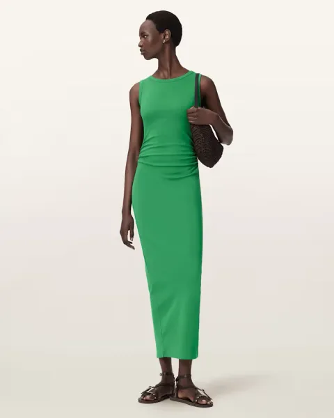 Katarina Boat Neck Slim Fit Maxi Dress