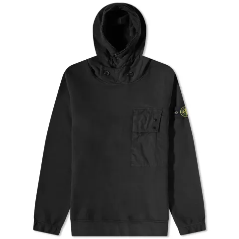 Button Detail Hoodie