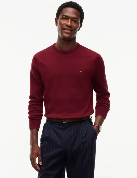 Tommy Hilfiger Essential Pure Cotton Crew Neck Jumper