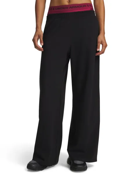 Motion Relaxed Wide Leg Joggers Black