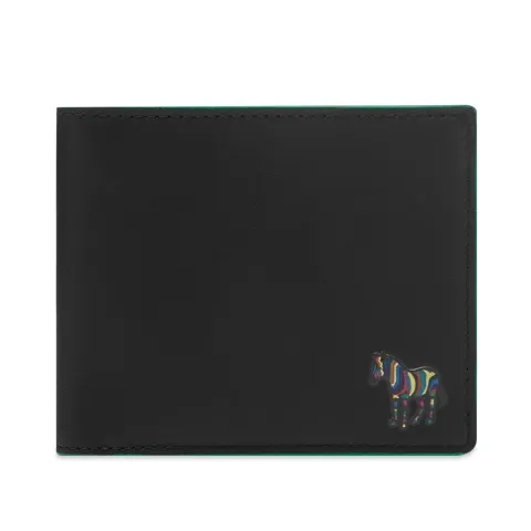 Zebra Leather Billfold Wallet