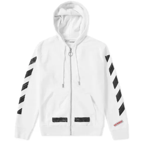 Diagonals Zip Hoody