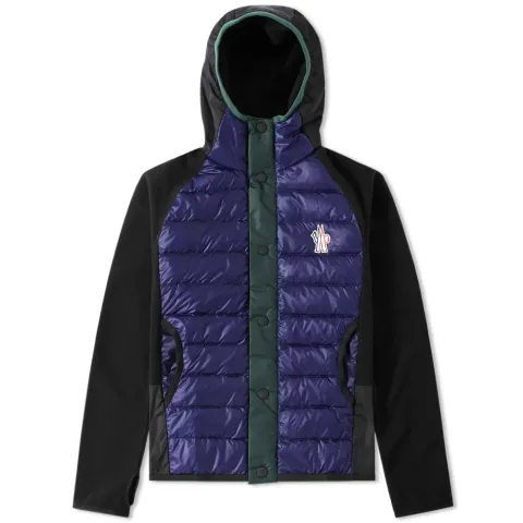 Down Front Hooded Jacket