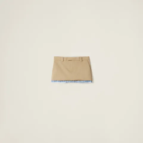 Chino miniskirt