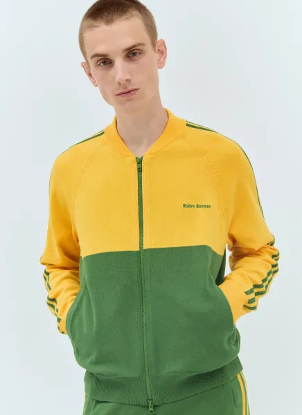 Knit Zip-Up Track Jacket