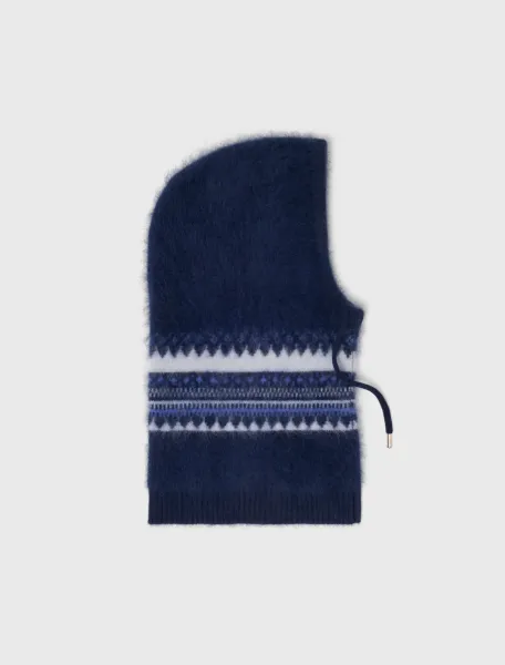 Maje Fair Isle wool balaclava