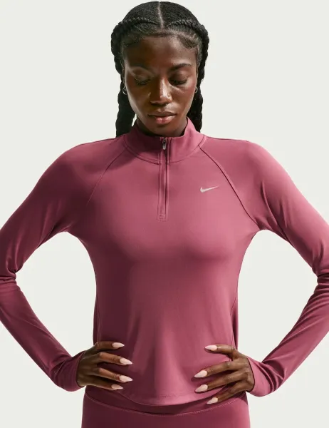 Nike Tempo Half Zip Running Top Dusky Rose