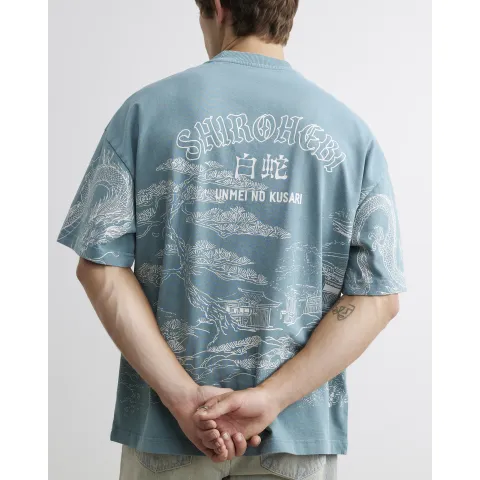 River Island Cotton Shirohebi Japanese T-Shirt