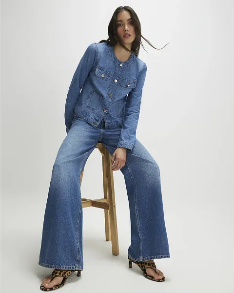 River Island Denim Trophy Jacket