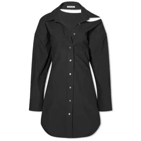Open Back Shirt Dress
