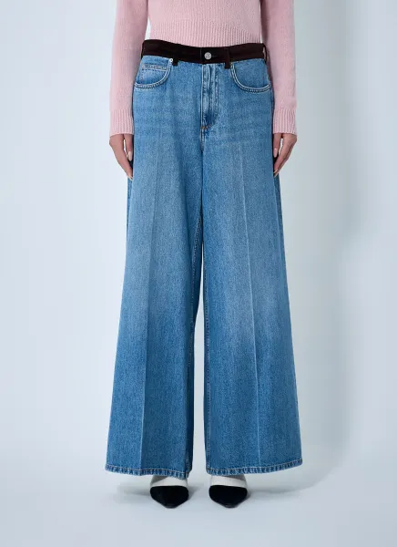 Jeans With Velvet Belt