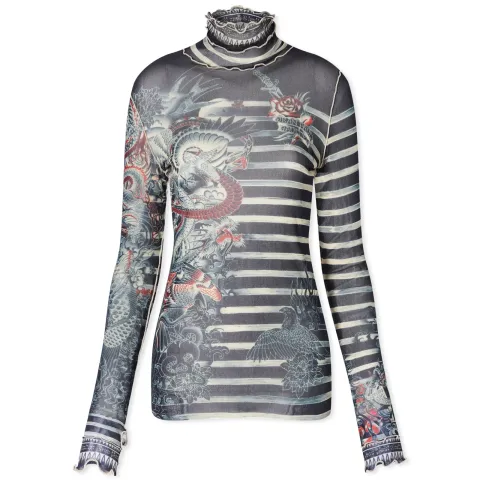 Mariniere Logo Tattoo Long Sleeve Top