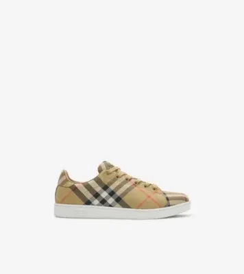 Check Set Sneakers in Sand beige