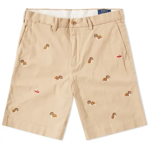 Classic Bulldog Embroidered Short