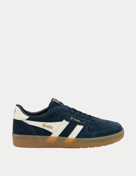 Hawk '86 Suede Trainers Navy Mix