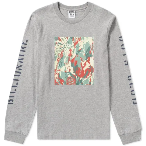 Long Sleeve Lizard Camo Tile Tee